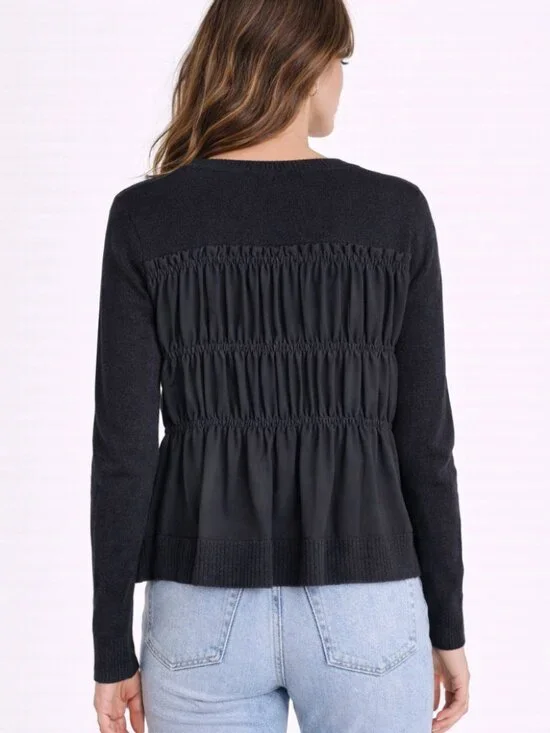 Club Monaco Ruched/Ruffled Back Sweater - Picture 1 of 6